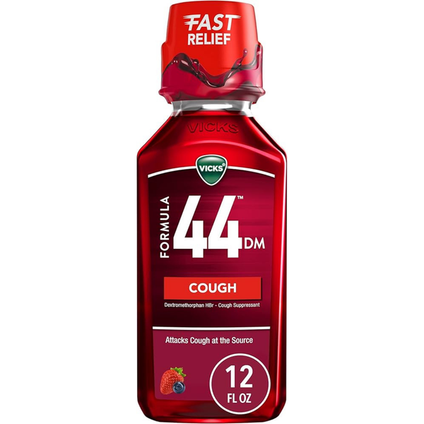 Vicks Formula 44 DM Cough Suppressant Liquid (12 fl oz)