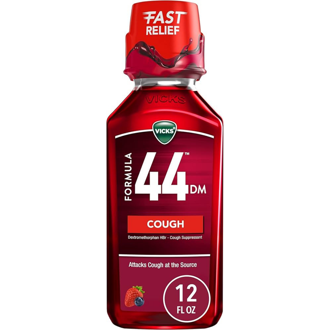 Vicks Formula 44 DM jarabe tos suppressant 12oz