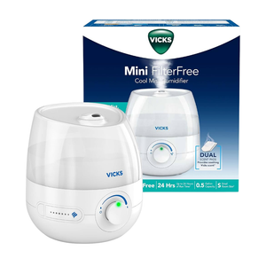 Vicks Mini Filter-Free Cool Mist Humidifier (0.5 Gallon)