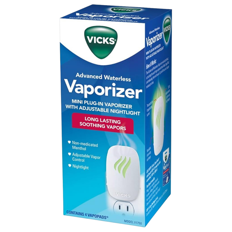 Vicks Advanced Waterless Mini Plug-In Vaporizer with Nightlight