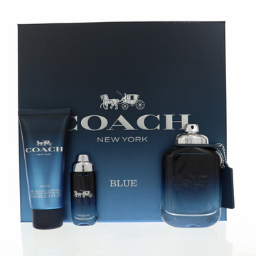 Coach Blue Men Gift Set Eau de Toilette, Shower Gel y Travel Spray