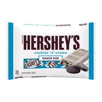 Hershey's Cookies 'N' Creme Snack Size chocolate blanco galleta