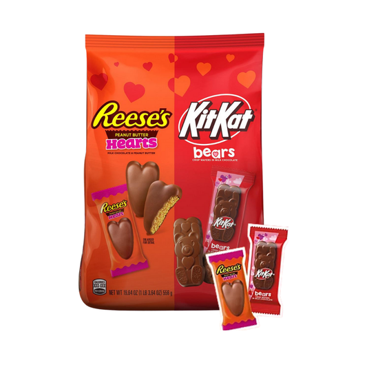 Bolsa surtida de corazones Reese's y ositos Kit Kat de 19.64oz.