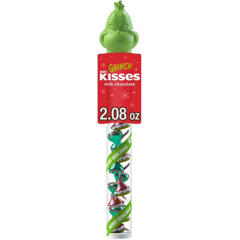 Hershey's Kisses Grinch Milk Chocolate Holiday Cane (2.08 oz)