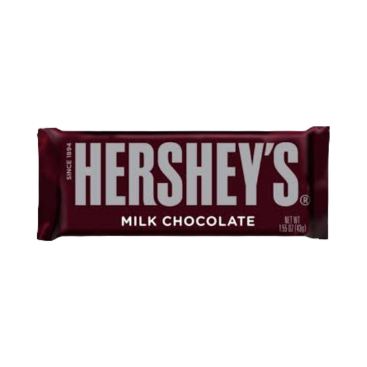 Hershey's Milk Chocolate Bar 1.55oz chocolate clásico