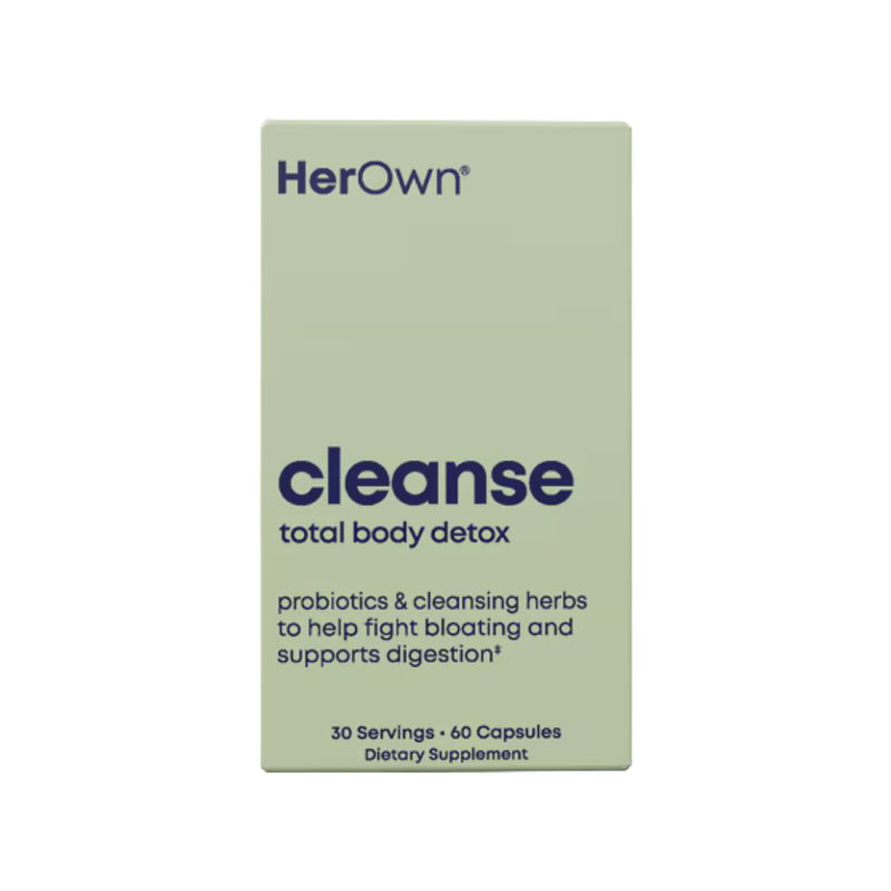 HerOwn Cleanse Total Body Detox Probiotics & Herbs Capsules (60ct)