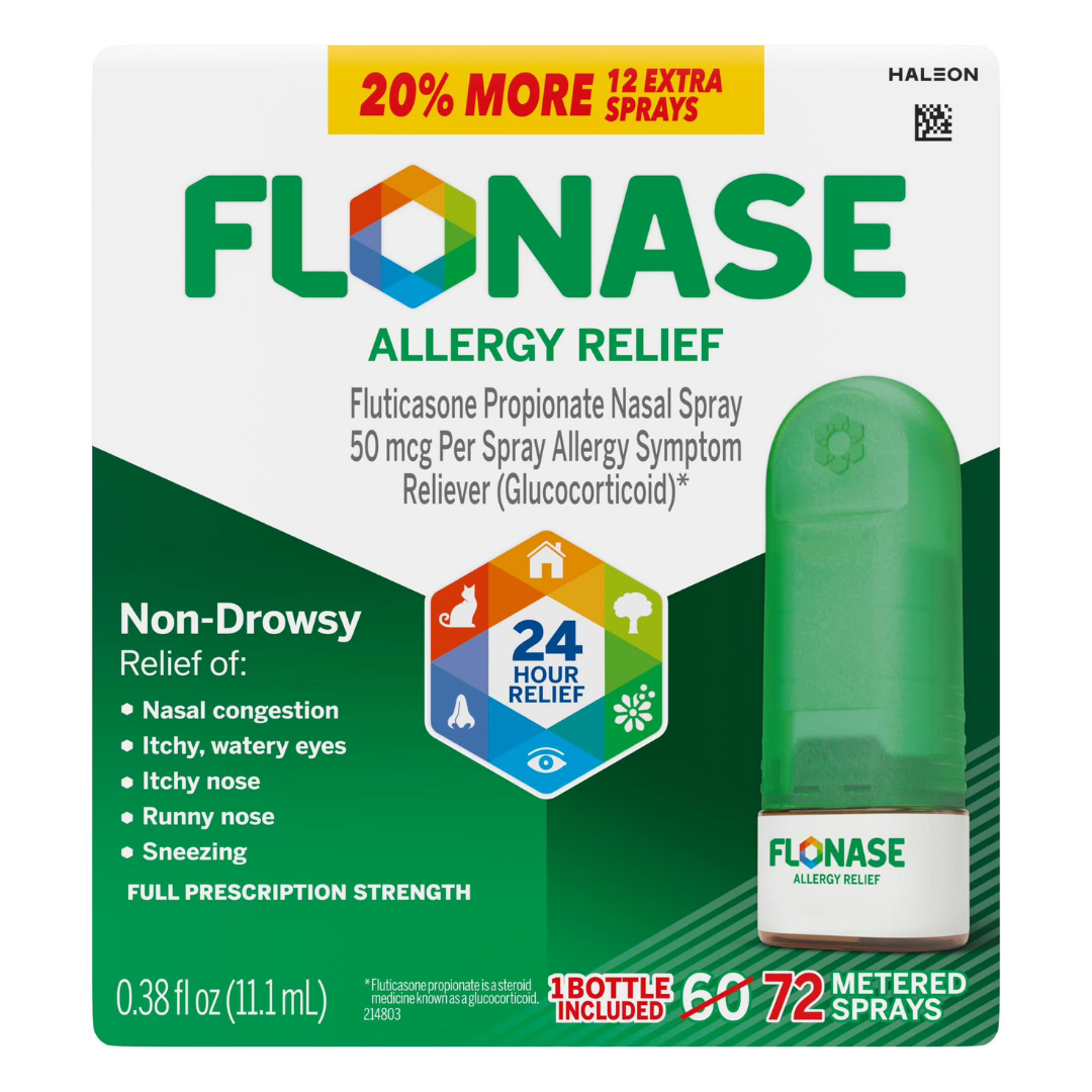 Flonase Allergy Relief Nasal Spray alivio alergias 72 dosis