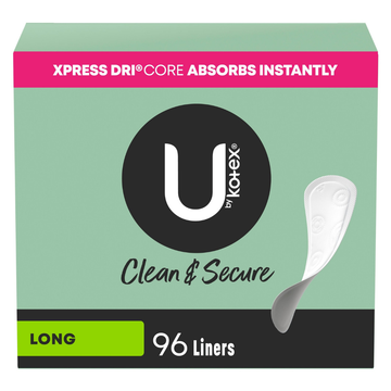 Kotex Long Pantiliners protectores diarios largos 96 unidades
