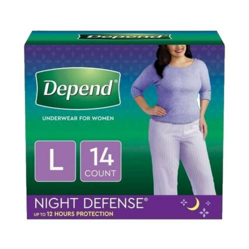 Depend Night Defense Incontinence Underwear for Women XL (12 ct)