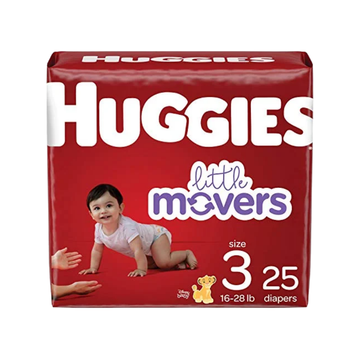 Huggies Little Movers pañales talla 3 25 unidades