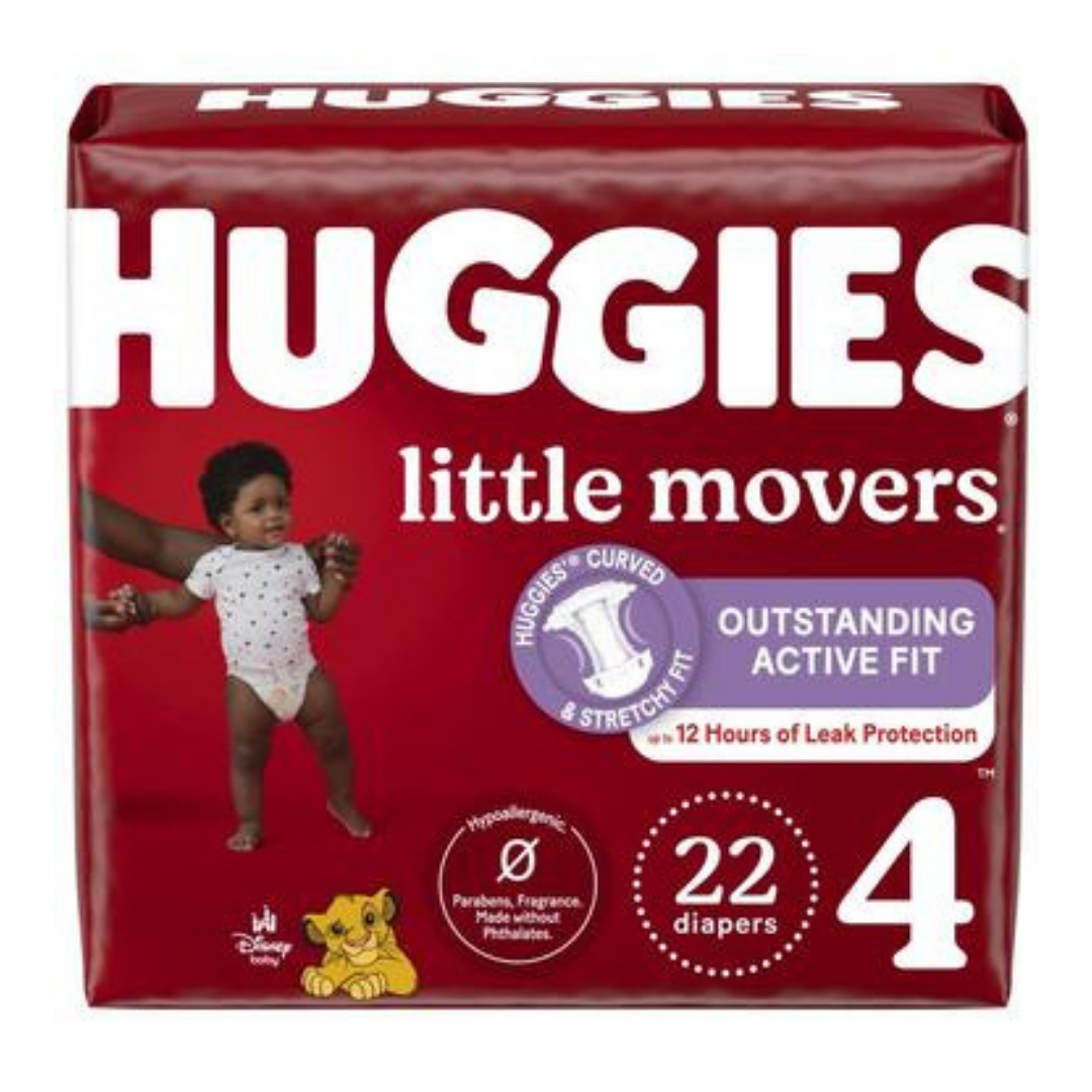 Huggies Little Movers pañales talla 4 22 unidades