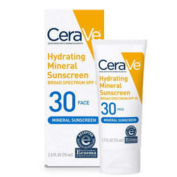 CeraVe Hydrating Mineral Face Sunscreen SPF 30 1.7oz protector solar mineral