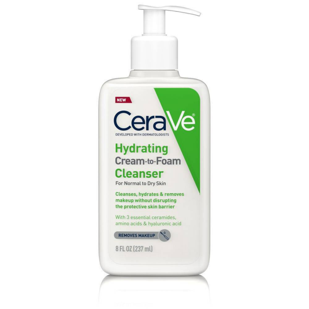 Limpiador espumoso CeraVe Hydrating Oil 8oz