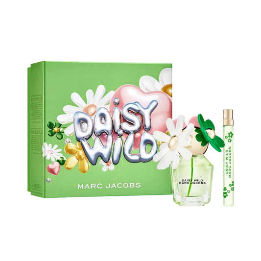 Set de regalo Marc Jacobs Daisy Wild con perfume de 50ml y spray de viaje.