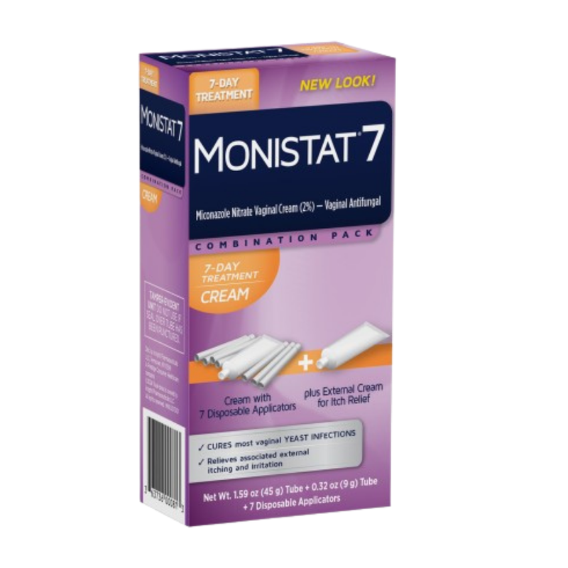 Monistat 7 Vaginal Antifungal 7-Day Treatment Combination Pack (1.59oz)