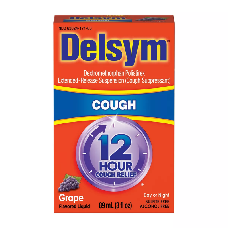 Delsym 12 Hour Cough Relief Liquid Grape (3oz)