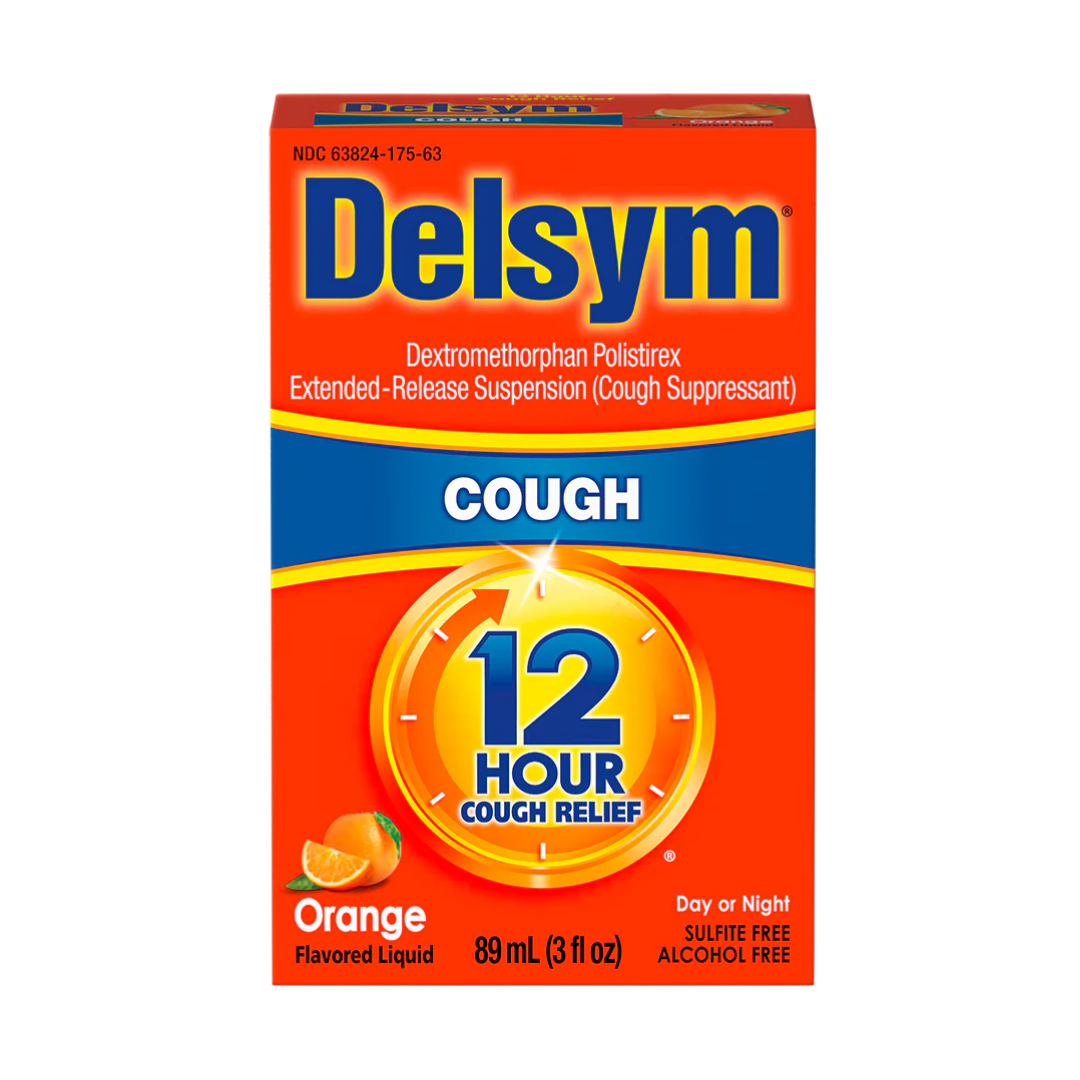 Delsym 12 Hour Cough Relief Orange jarabe para la tos 3oz