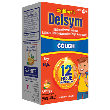 Delsym Children's 12 Hour Cough Relief Orange jarabe infantil 3oz