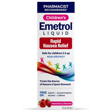 Emetrol Nausea Relief Liquid Children Cherry anti-náuseas infantil 4oz