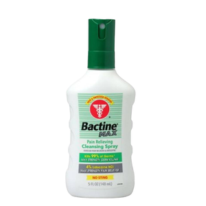 Bactine Max Cleansing Spray 5oz antiséptico con lidocaína