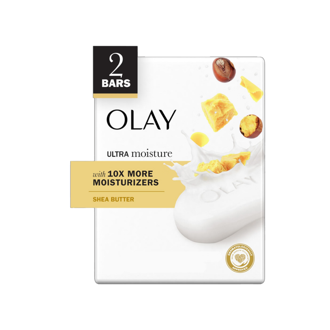 Jabón de belleza Olay Ultra Moisture con manteca de karité pack de 2