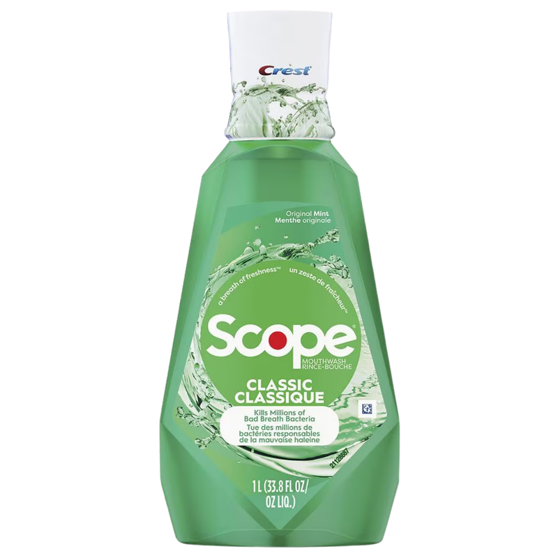 Crest Scope Mouthwash Fresh Mint (33.8oz)