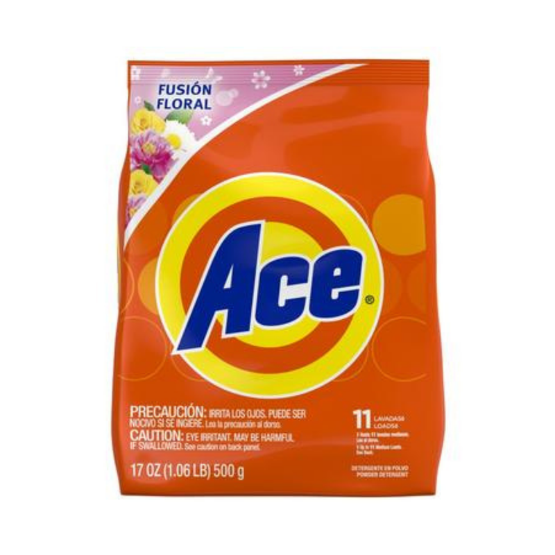 Ace Powder Laundry Detergent Fusión Floral (17oz / 500g)
