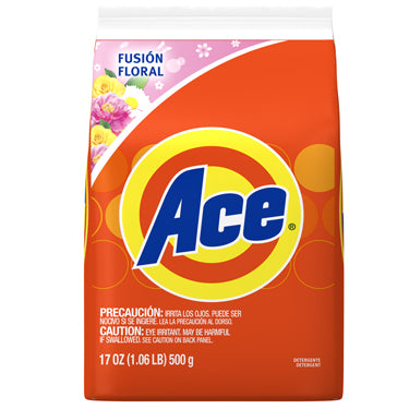 Ace Detergente en polvo Fusión Floral – 17 oz / 500 g