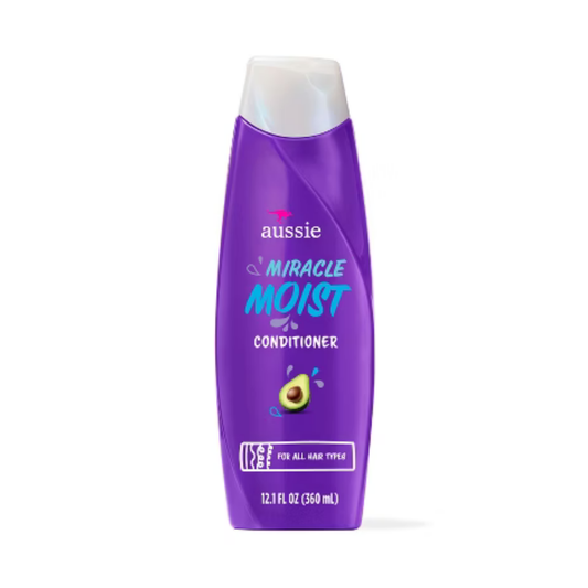 Acondicionador Aussie Miracle Moist con aguacate para cabello seco 12.1oz