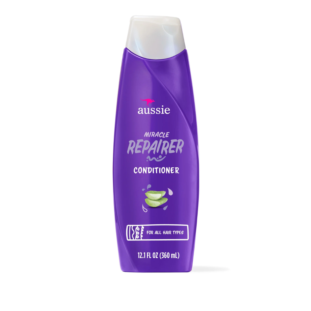 Acondicionador Aussie Miracle Repairer con Aloe para cabello dañado 12.1oz