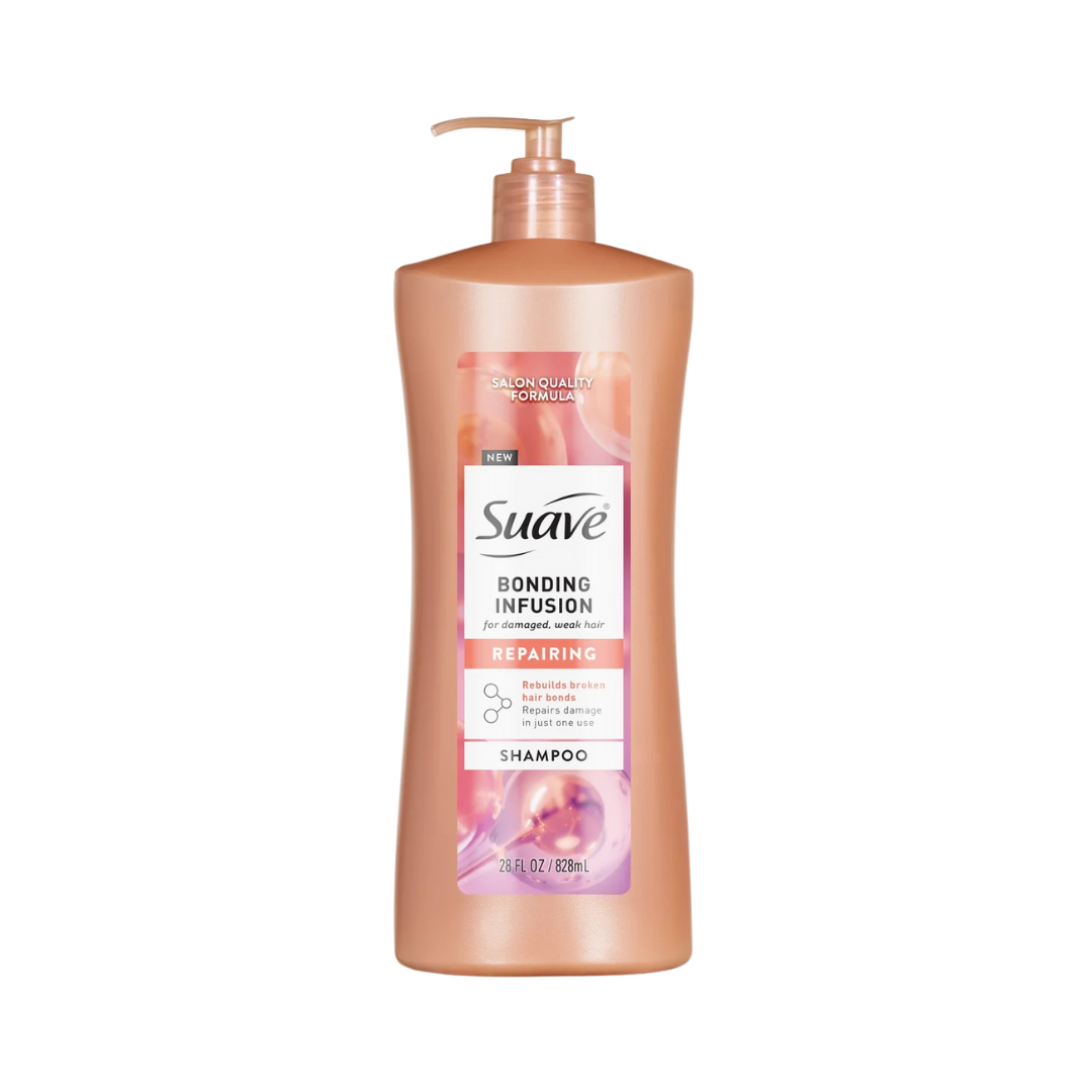 Suave Bonding Infusion Repairing Shampoo champú reparador para cabello dañado 28oz