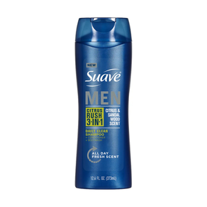 Suave Men 3-in-1 Citrus Rush shampoo acondicionador body wash 12.6oz