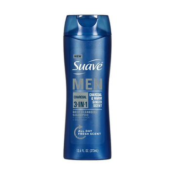 Suave Men 3-in-1 Charcoal shampoo acondicionador carbón 12.6oz