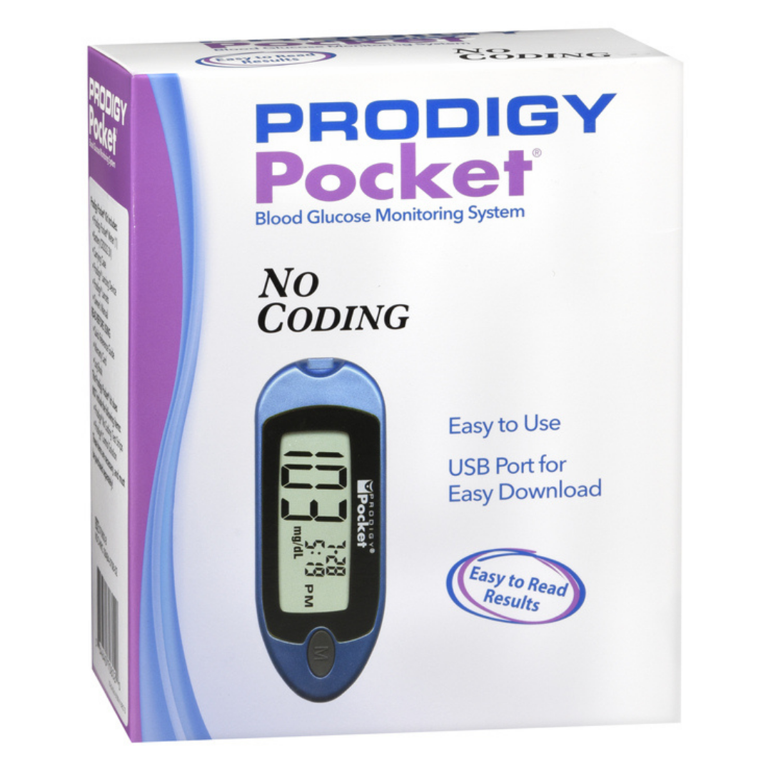 Prodigy Pocket Blood Glucose Monitor glucometro portatil sin codificacion
