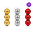 Esferas Navideñas Texturizadas 3PK 15 cm - AA2026-11