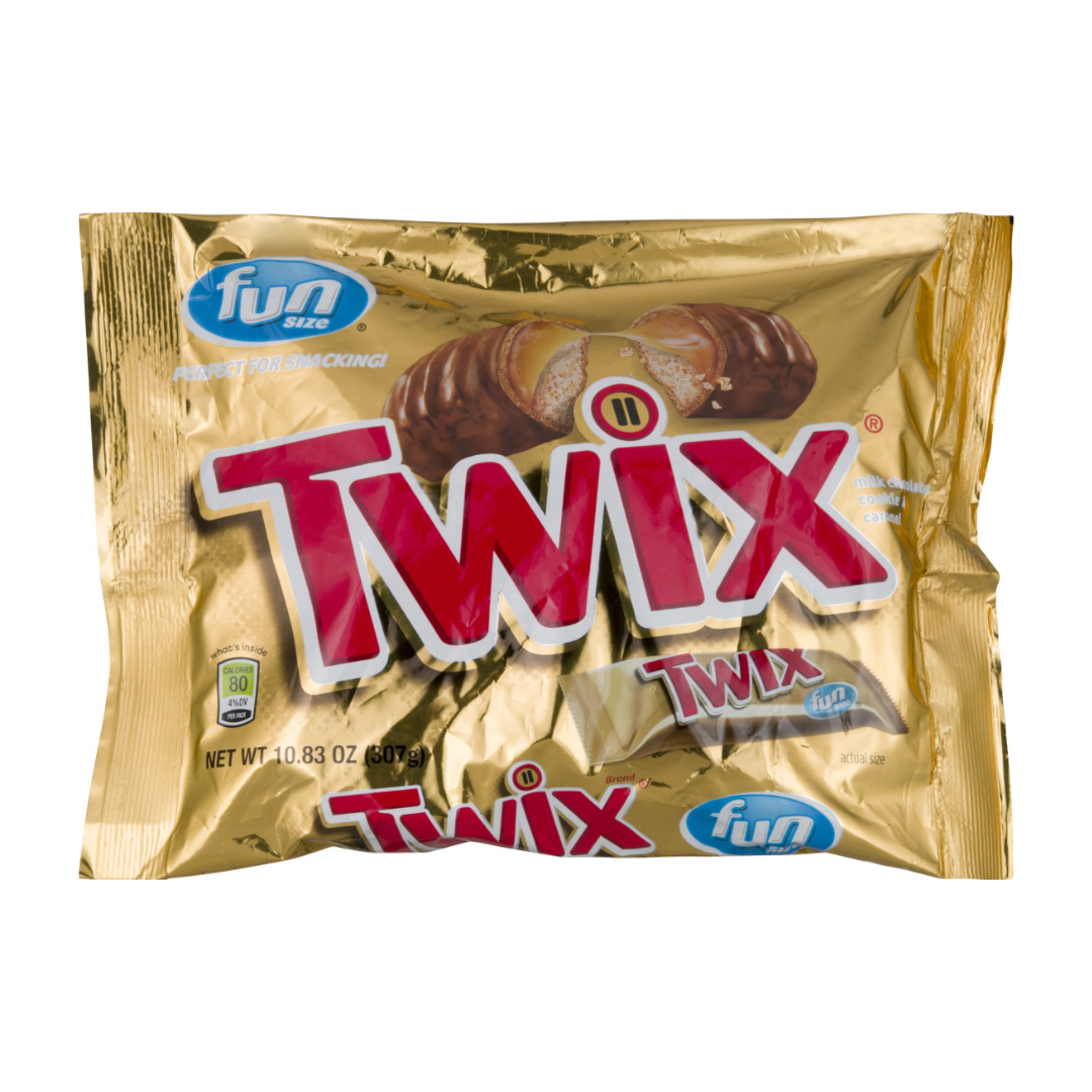 Twix Fun Size Candy Bag mini barras chocolate caramelo