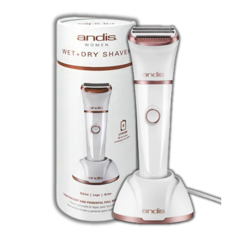 Andis Women’s Wet + Dry Shaver Kit (6‑Piece)