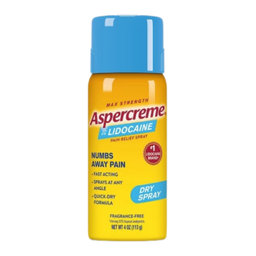Aspercreme spray de lidocaína 4oz alivio rápido del dolor