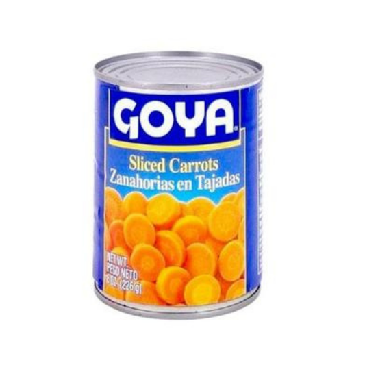 Goya zanahorias en tajadas en lata vegetales frescos