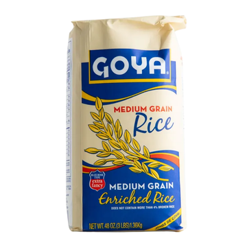 Goya Medium Grain Rice 3lb arroz grano mediano