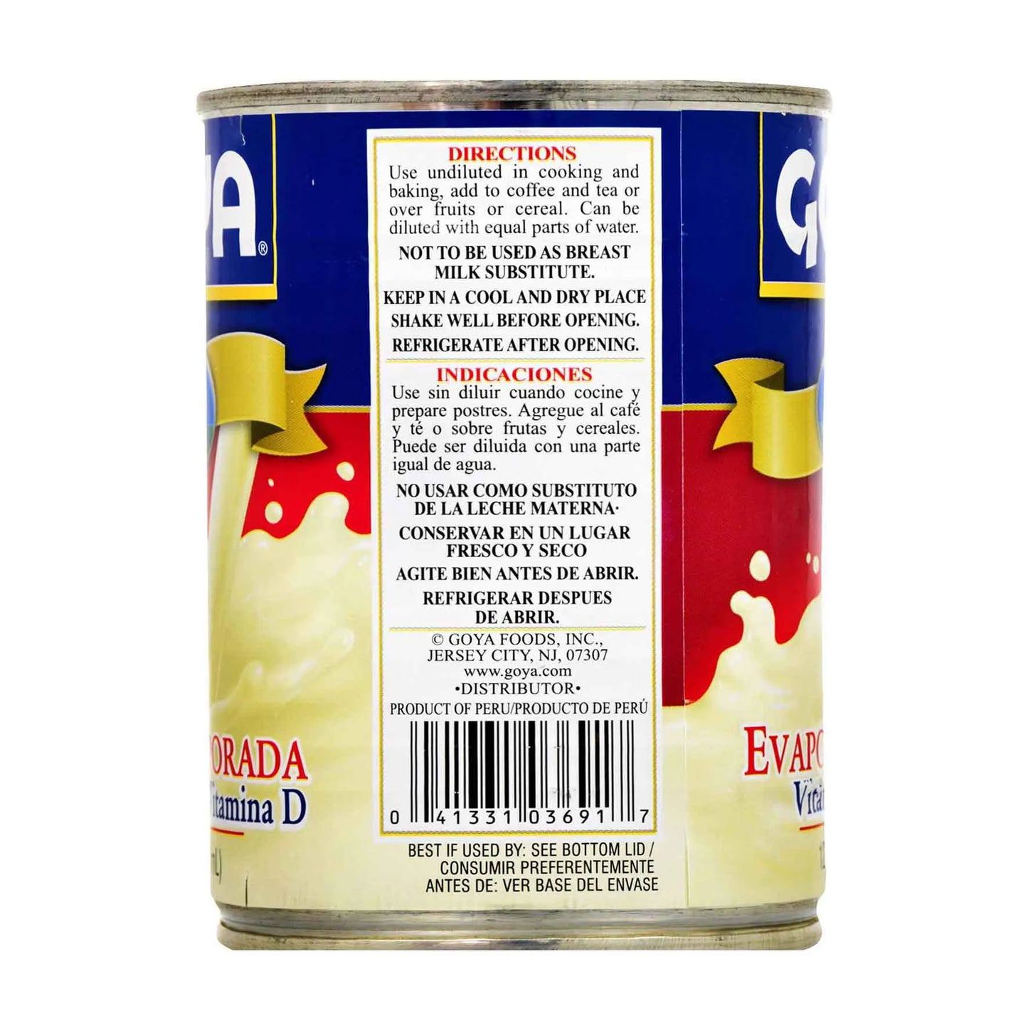 Leche Evaporada con Vitamina D GOYA 12 oz