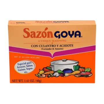 Goya sazón con cilantro y achiote condimento