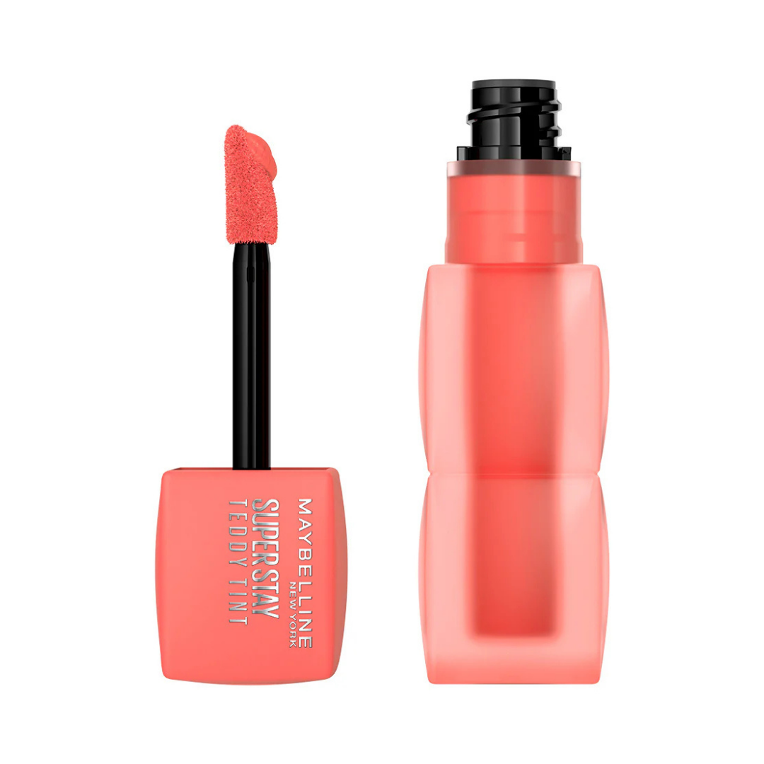 Tinta de labios mate Maybelline Teddy Tint Baby Tee nude 0.17oz