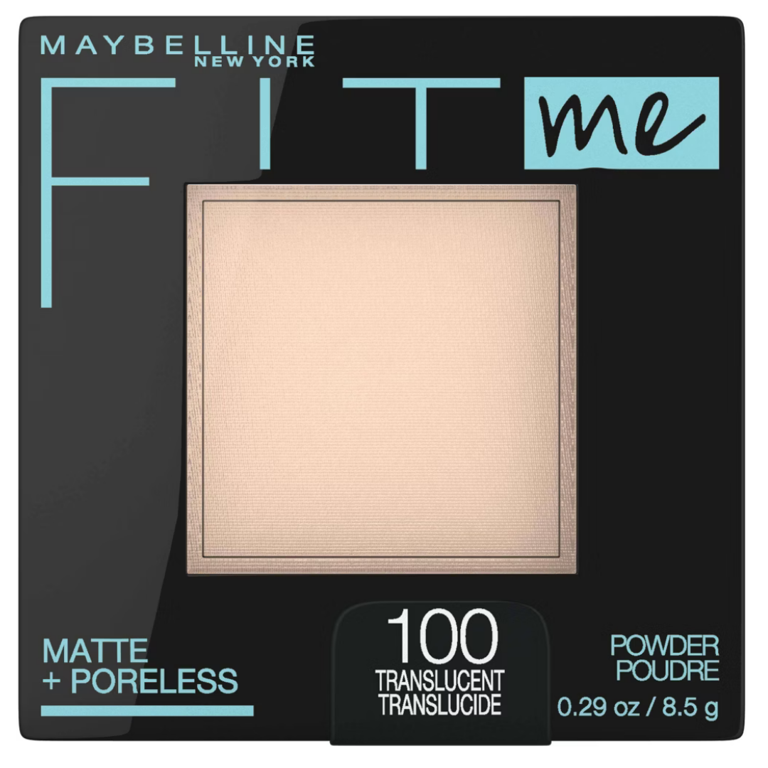 Maybelline Fit Me Matte Poreless Powder Translucent 100 0.29oz polvo compacto