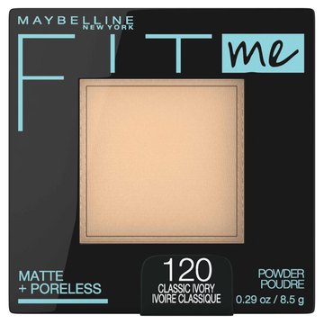 Maybelline Fit Me Matte Poreless Powder Classic Ivory 120 0.29oz polvo mate