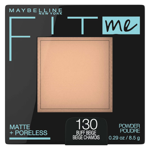Maybelline Fit Me Matte Poreless Powder Buff Beige 130 0.29oz polvo beige