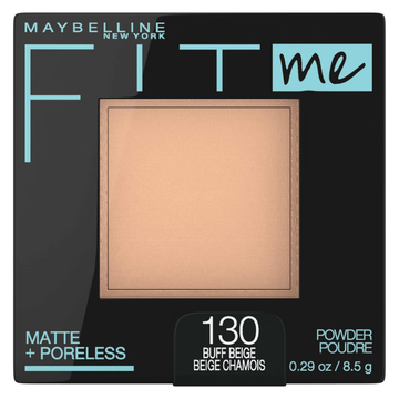 Maybelline Fit Me Matte Poreless Powder Buff Beige 130 0.29oz polvo beige