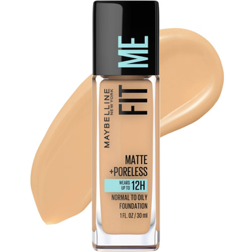 Maybelline Fit Me Matte Poreless Foundation Rich Tan 238 1oz base maquillaje