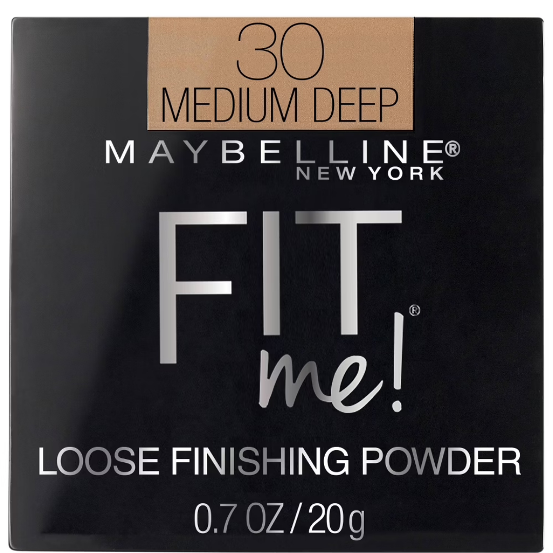 Maybelline Fit Me Loose Finishing Powder Medium Deep 0.7oz polvo oscuro