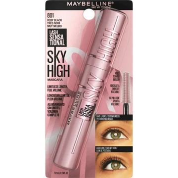 Maybelline Lash Sensational Sky High Mascara pestañas largas 801 blackest black